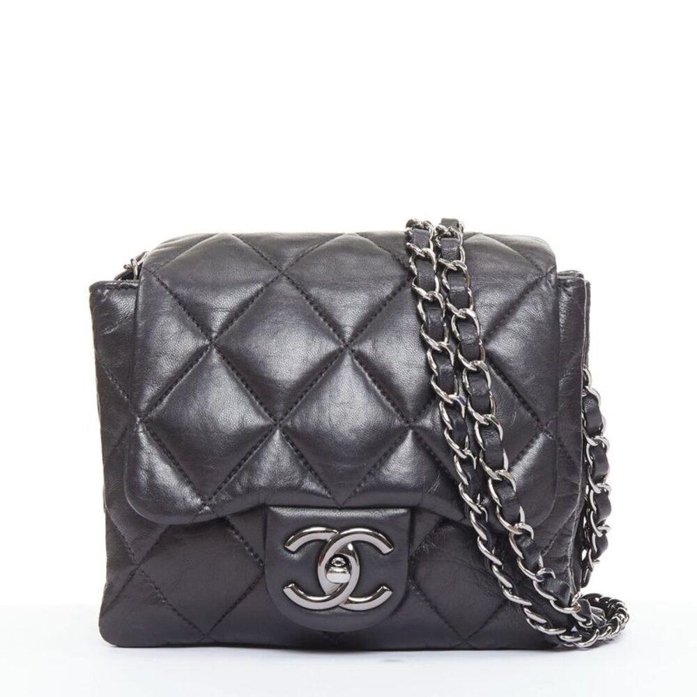 Chanel Accordion Mini Flap Lambskin Bag